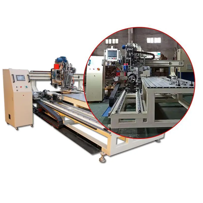8 Axis Drilling and Planting Industrial Brush Making Machine Industrial Abrasive Nylon Cylinder Polishing Brush Making Machine