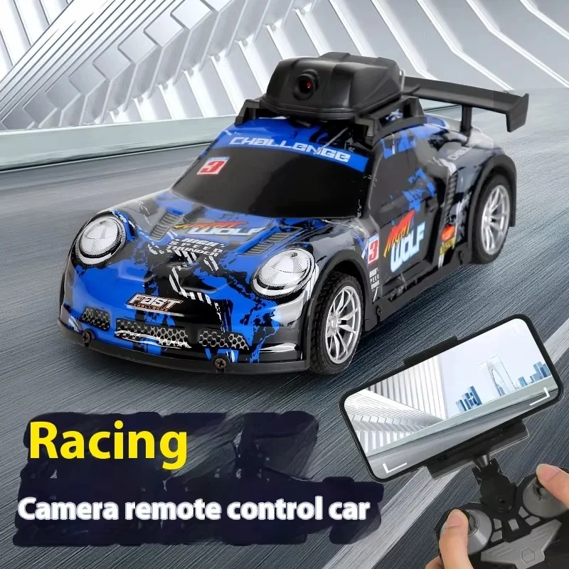 Racing Four Channel Remote Control Car Hd Wifi Camera Video Car High Speed Outdoor Light Drift Car Simulation Model Toy Gift