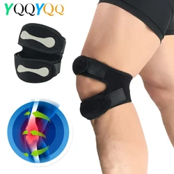 Genouillère rotule pour hommes et femmes, bande de genou réglable en silicone 3D, stabilisateur de genouillère pour la course