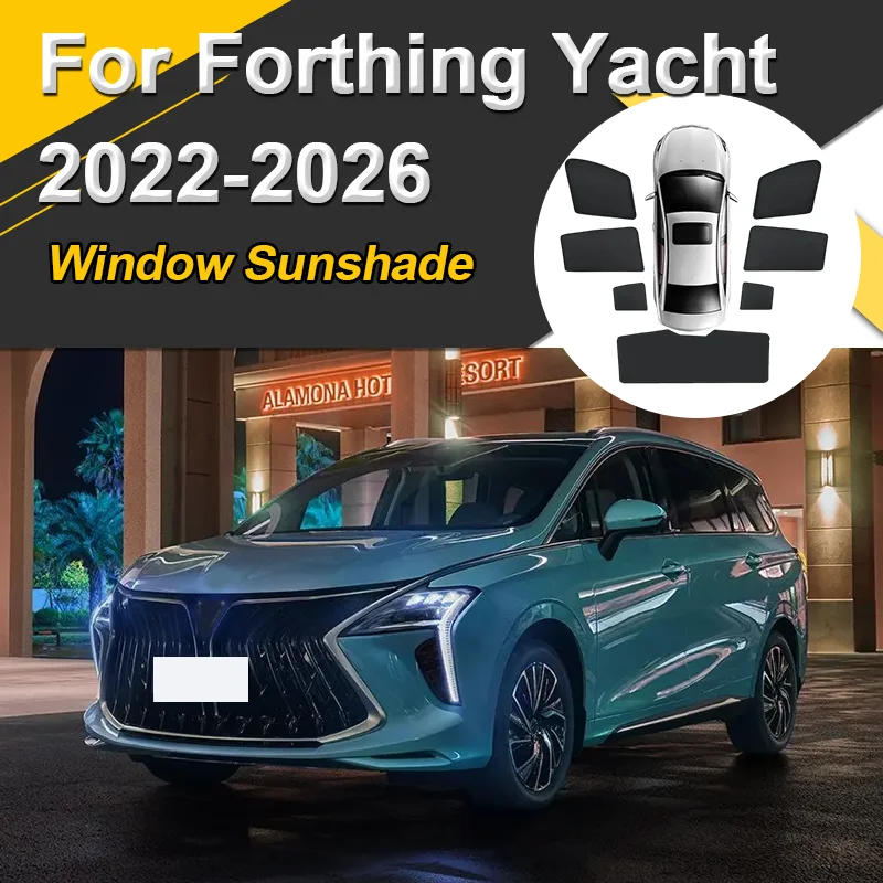 

Автомобильные солнцезащитные козырьки для ортопедической яхты DFSK Forthing 4 U-Tour 2022-2026, солнцезащитный козырек с магнитной теплоизоляцией, сетчатый козырек, автоаксессуары
