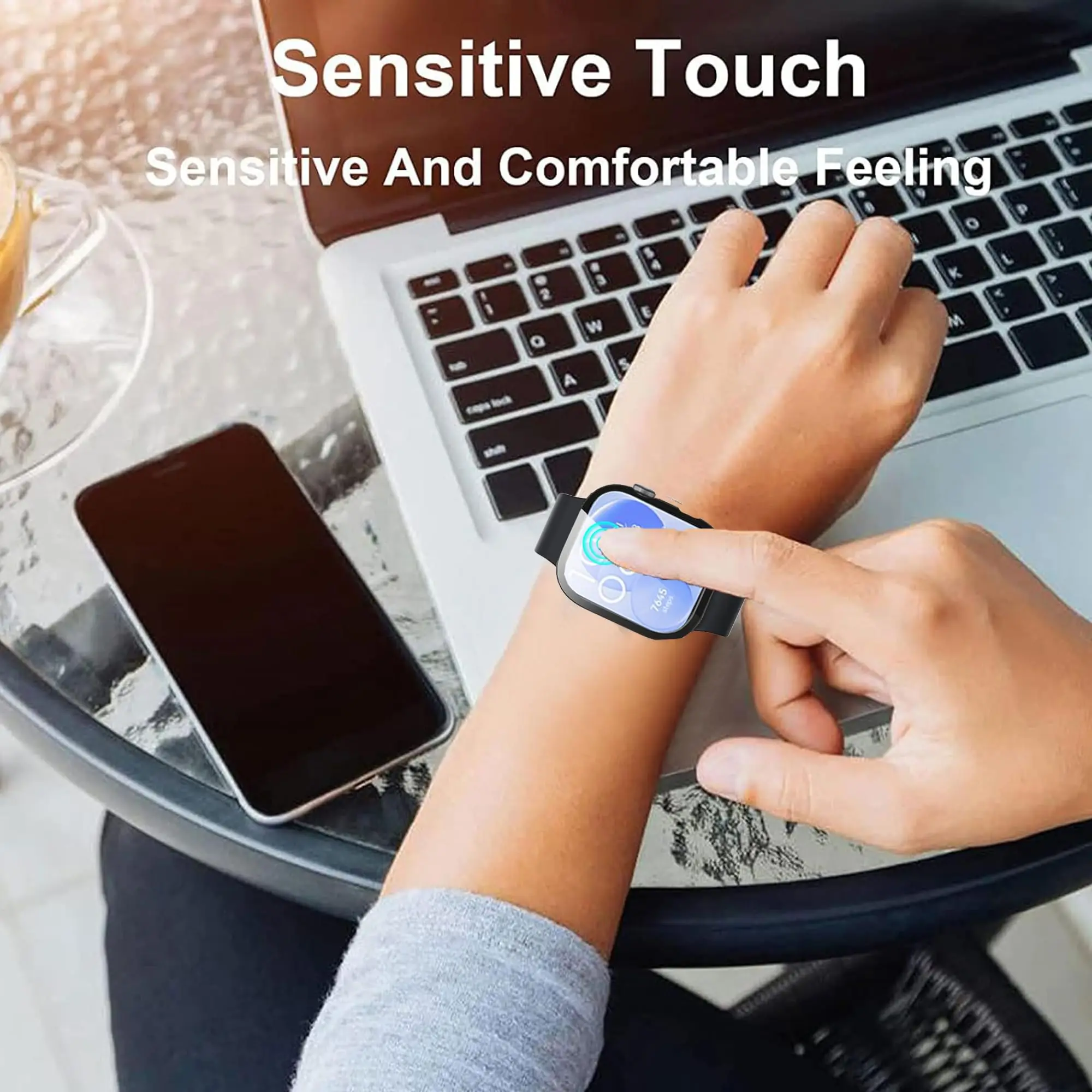 Glass+Case For Huawei Watch Fit 3 4 All-Around Screen Protector Hard PC Bumper Tempered Glass Watch Case Huawei Watch Fit 4 Pro