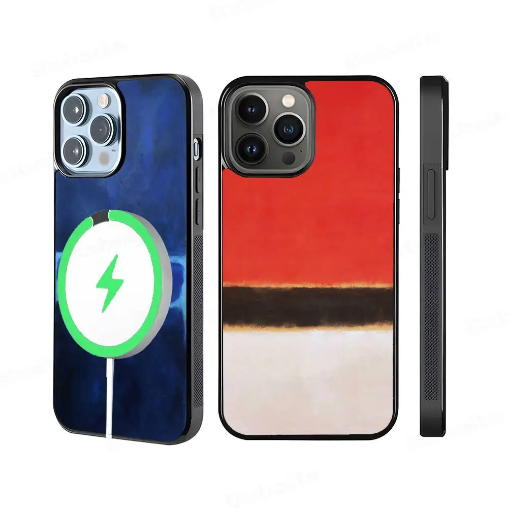 

Abstract Art M-Mark R-Rothko For Magnetic Phone Case For IPhone 17 16 15 14 13 12 11 Plus Pro Max PC+TPU Cover