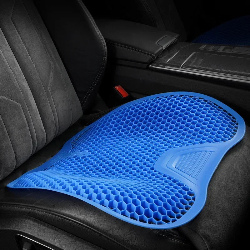 

NEW Gel Summer Cool Memory Foam Car Seat Cushion Backrest Universal Travel Seat Massage Office Chair Breathable Gel Cushion Pad