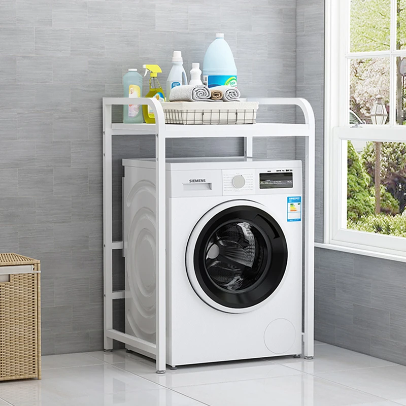 

Roller washing machine rack Balcony floor-to-ceiling storage rack Dishwasher stacked above kitchen Adjustable single layer