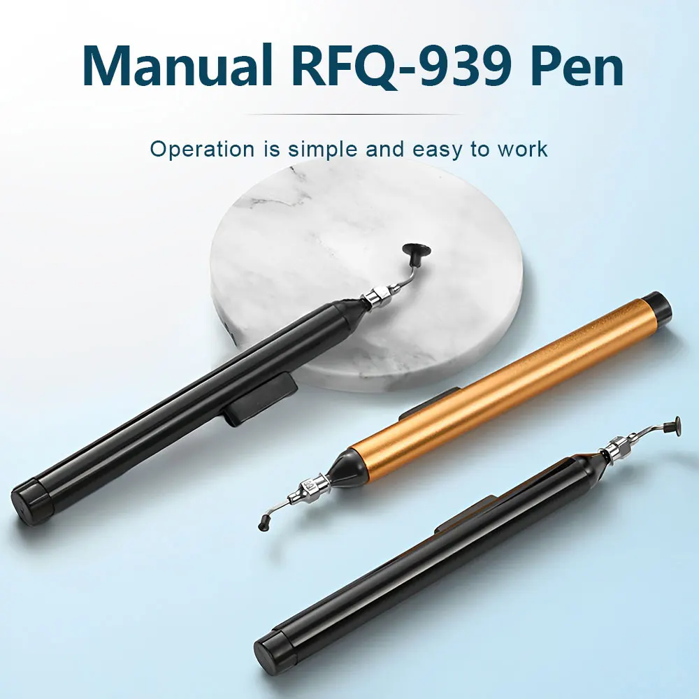 Penna di aspirazione per aspirare sottovuoto con pinzette a 3 ventose IC SMD Pick Up Kit di rimozione della pompa a ventosa dissaldatore