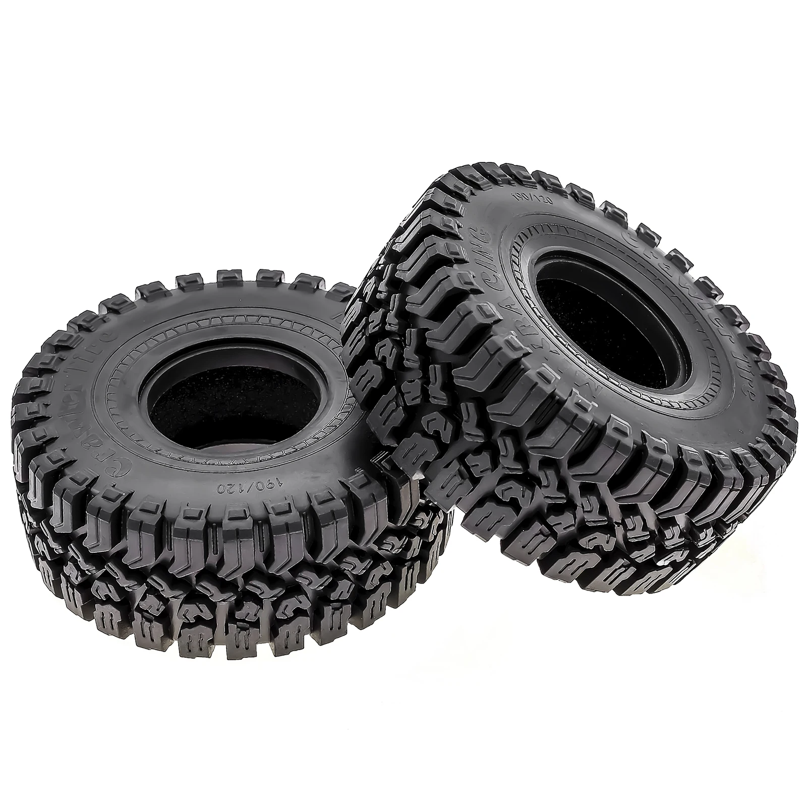 1.9 Crawler Tires 120mm 1/10 RC Rubber Mud Slingers Grappler Wheels Tyres For 1:10 Scale Rock Crawler Car Traxxas TRX4 RC4WD D90