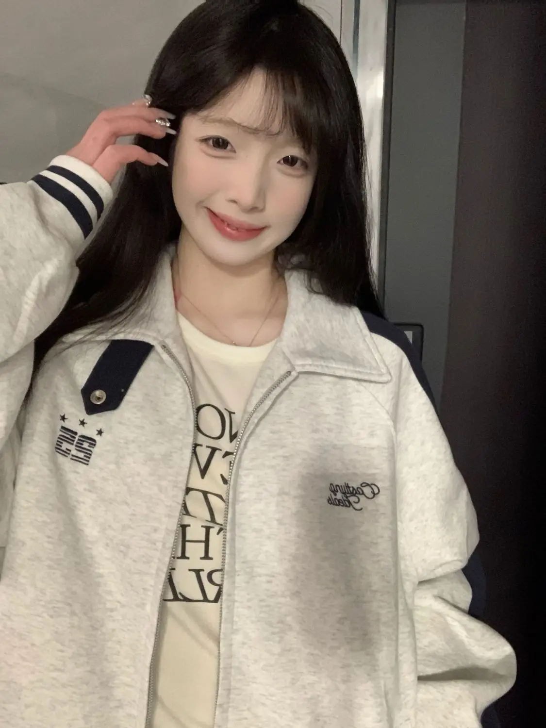 

Бейсбольные куртки для девочек, спортивные женские весенние повседневные ветровки, миниатюрные ветрозащитные вельветовые куртки со вставками, широкие в консервативном стиле-карго