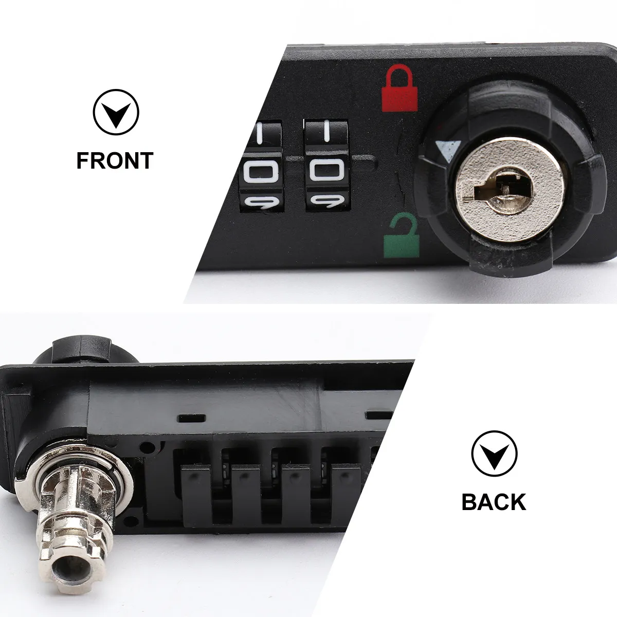 4 Digit Combination Mechanical Password Lock Sturdy Plastic Lock for Mailbox Cabinet Drawer Cupboard Locker Toolbox Caravan Boat