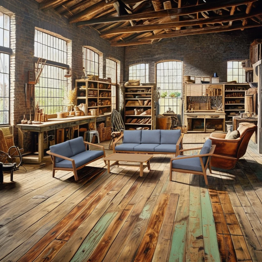 Modern Vintage Rectangle Aluminum Garden Sofa Set with Steady Patio Coffee Tables for Home Furnishing and Living Room Use