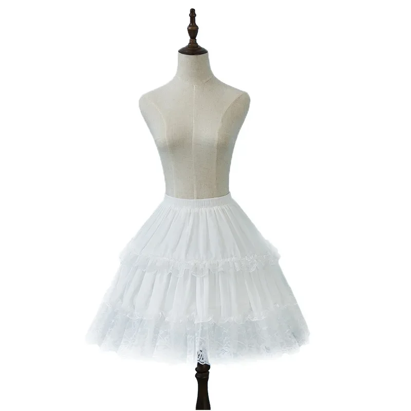 

Lolita Fishbone Skirt Underskirt Petticoat Cosplay Bride Wedding Dress Violence Skirt