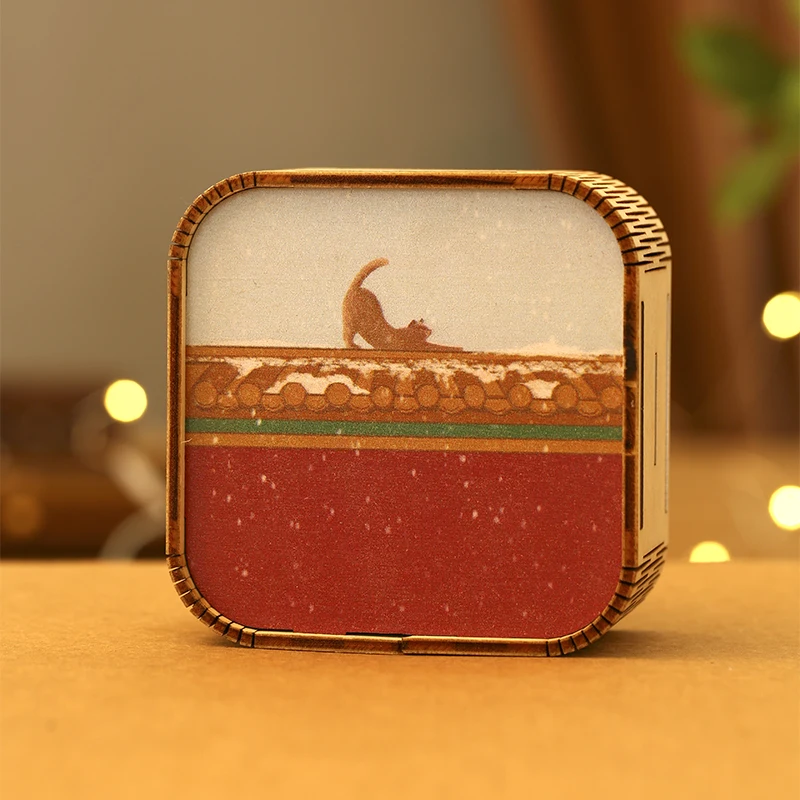 

New in the Forbidden City Royal Cat Panxue Wooden Streamer Night Light Museum Ornament Girlfriend Friend Birthday Gift