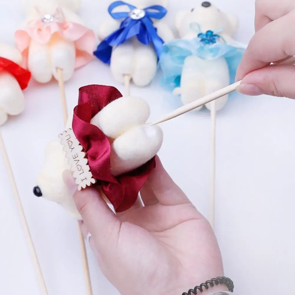 10Pcs/Lot Soft Stuffed Bear Plush Toys Mini Teddy Bear Dolls Toy Small Gifts Bag Pendant Teddy Doll Keychain Keyring Gifts image 3