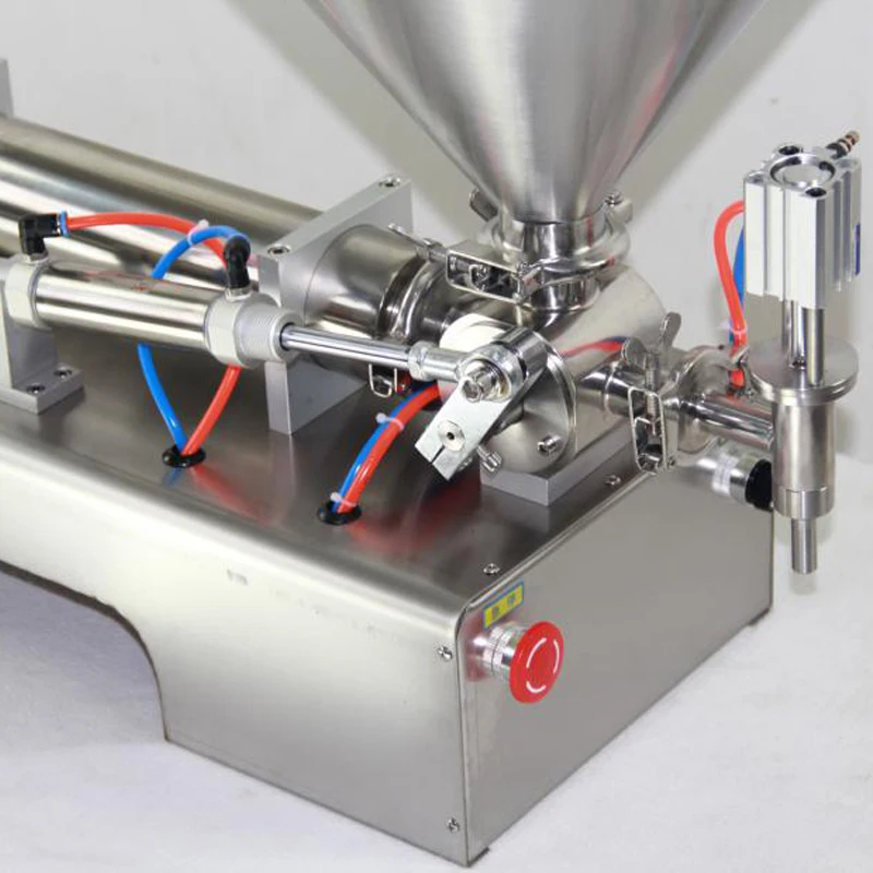 Pequeño pistón automático, Gel para el cabello de yogur, alta viscosidad, curry, Chocolate, crema de miel, salsa, tomate, salsa, máquina de llenado de pasta de salsa de tomate