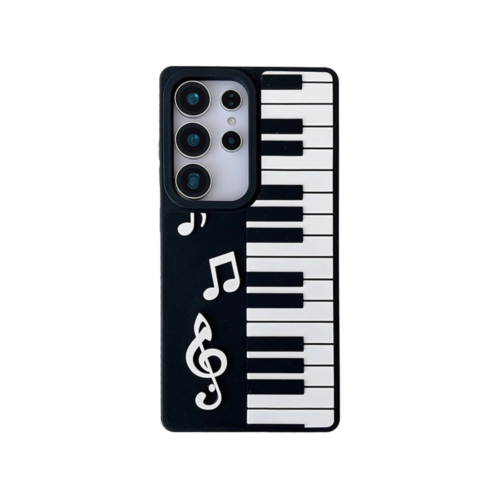 Чехол для телефона с изображением пианино для Samsung Galaxy S25 Ultra S24FE S23 Plus 3D Мягкий силиконовый чехол Funda A56 A36 A55 A16 A13 S23FE