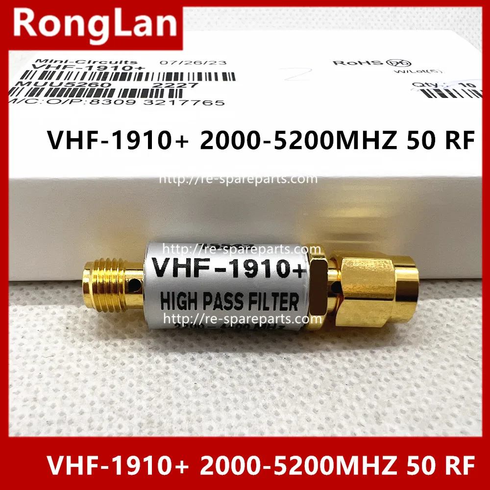 lan mini circuitos vhf1910 mais 20005200mhz 50 rf filtro de bandpass sma 01