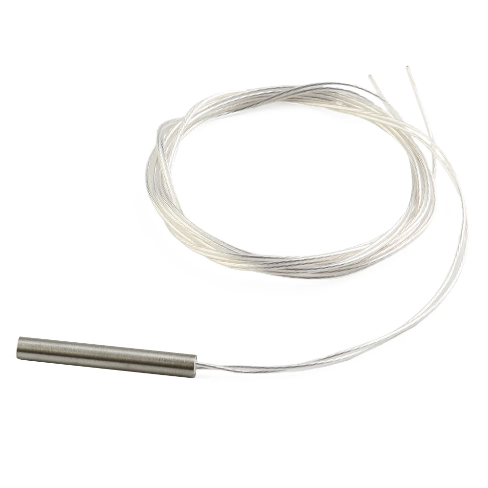 

Temperature Sensor Probes Waterproof -20~200℃ 30/50/100/150/200cm 4x30mm Fiberglass PT100 WZP-035 Two-wire System