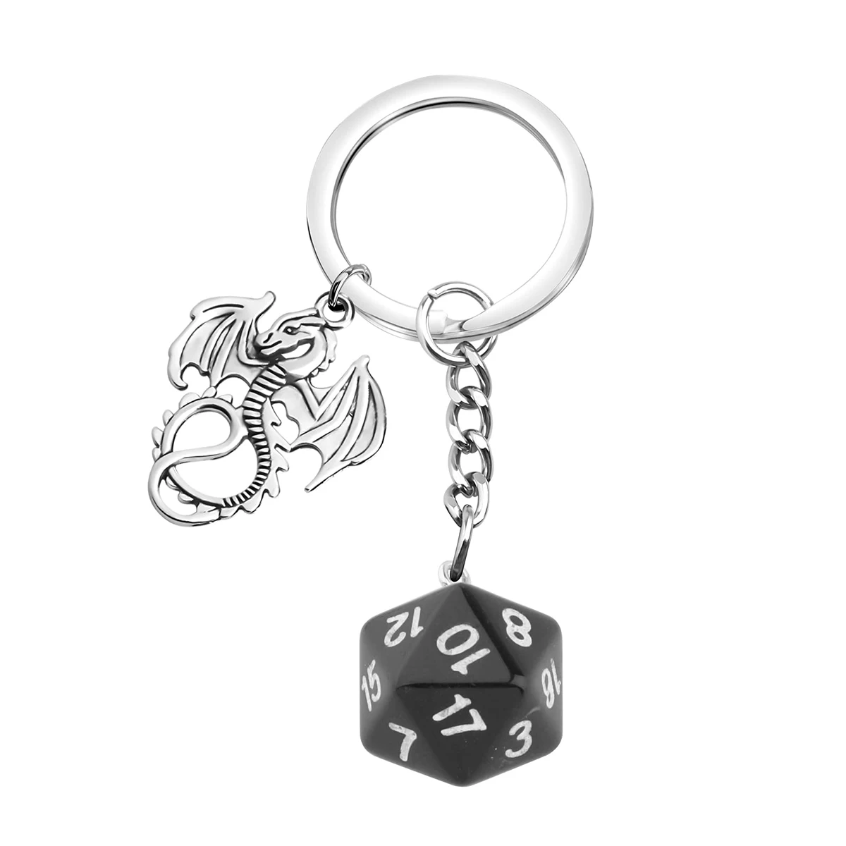 Dungeon Keychain Dice Keychain Master- Dragon Lover- DM Inspiration - Regalo para jugadores de juegos