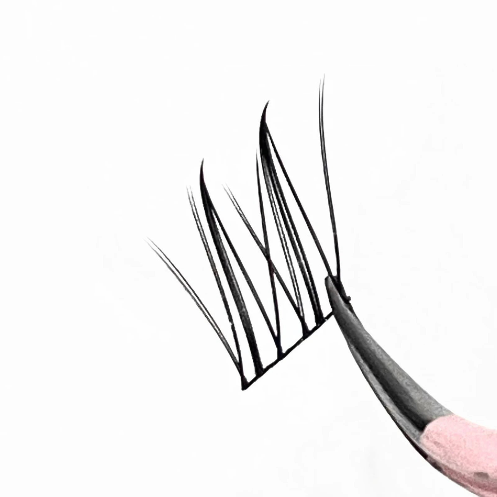 3/10 Rows Soft Individual Anime False Eyelashes Spiky Foxes Style Natural Eyelash Extensions Time-saving Choice For Beginners