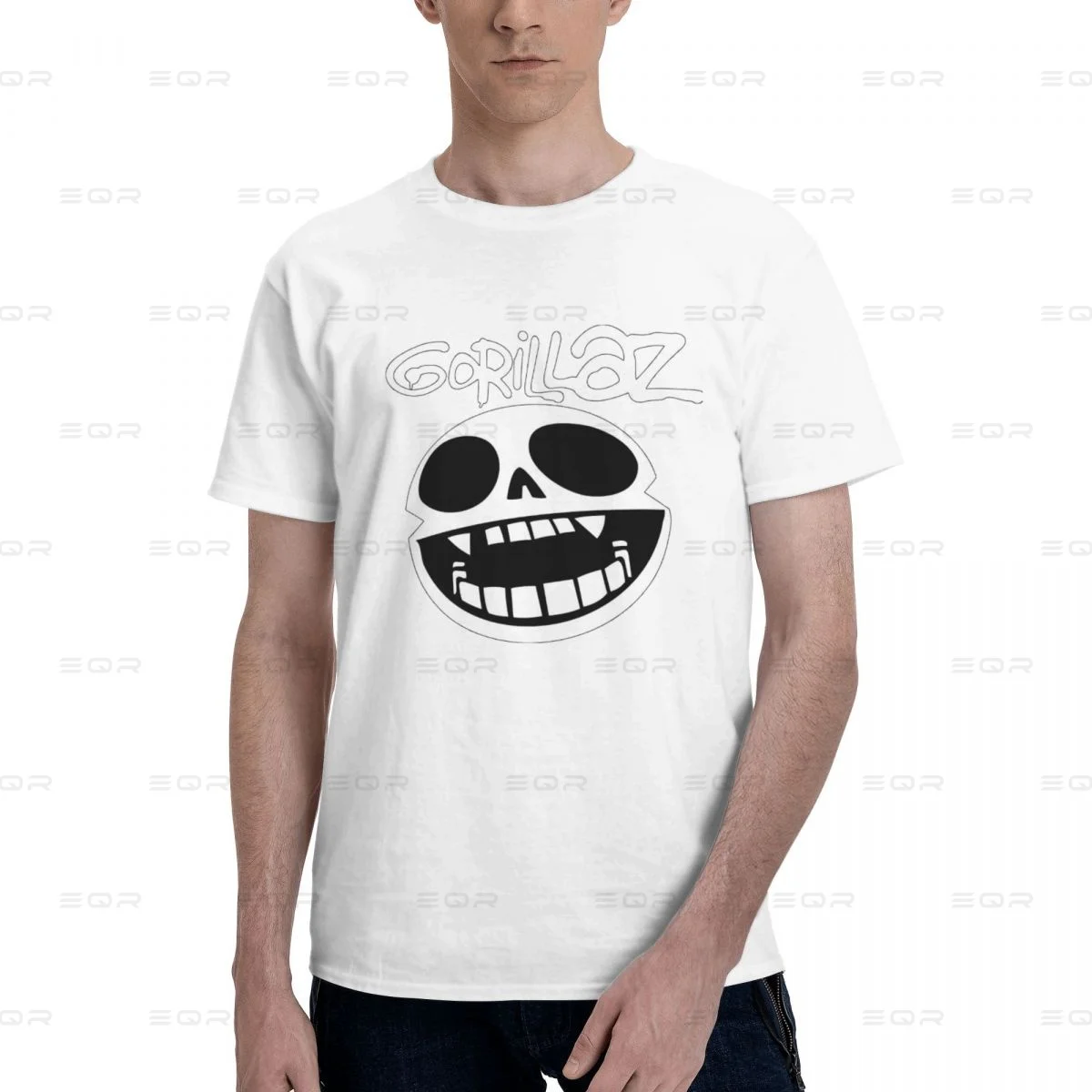 Cool Music Band Gorillaz Skateboard 4 Men's round neck T-shirt,Tee Shirt Short Sleeve Novelty all the year round Gift,3D print