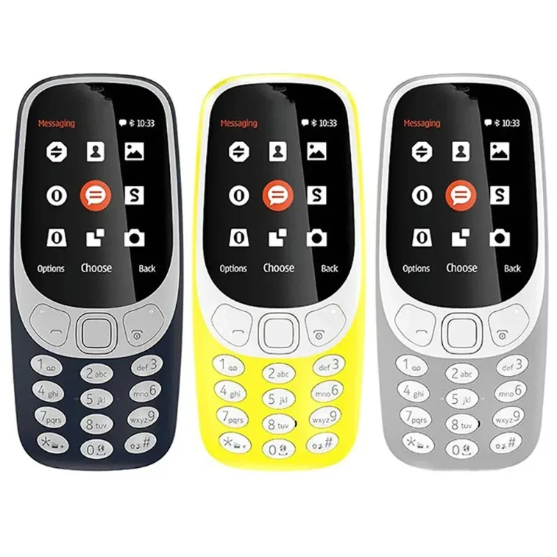 Nokia 3310 2017 Version Factory Unlocked 2G GSM Dual SIM Dual Standby Classic Straight Keypad Feature Phone Long Standby