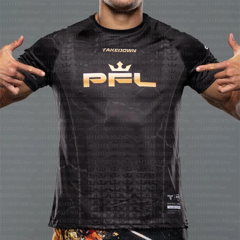 Summer Outdoor Walk Training 3D Print Short Sleeve T-Shirt Fan Fitness Casual Jersey Men's Oversized Boxing Breathable Mesh Tops
