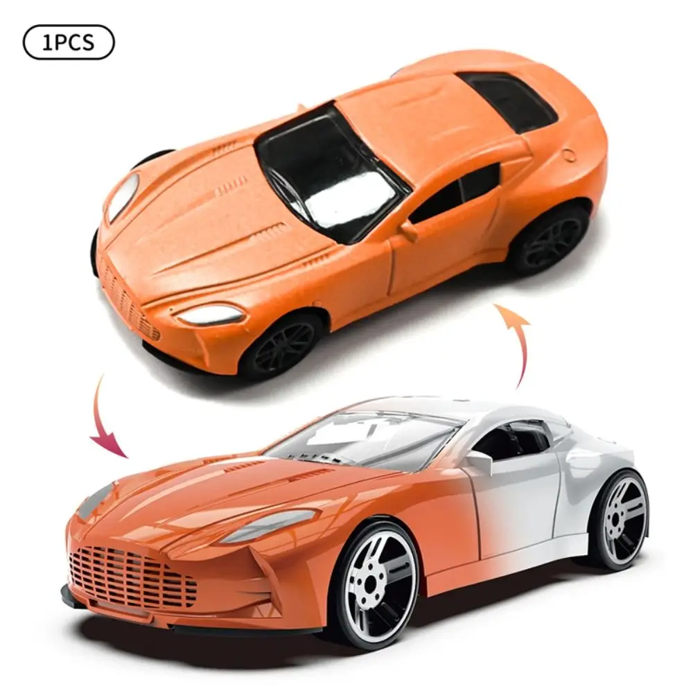 1:64 Scale Temperature Color Change Alloy Car Inertia Powered Color Changing Alloy Racing Model Durable Construction