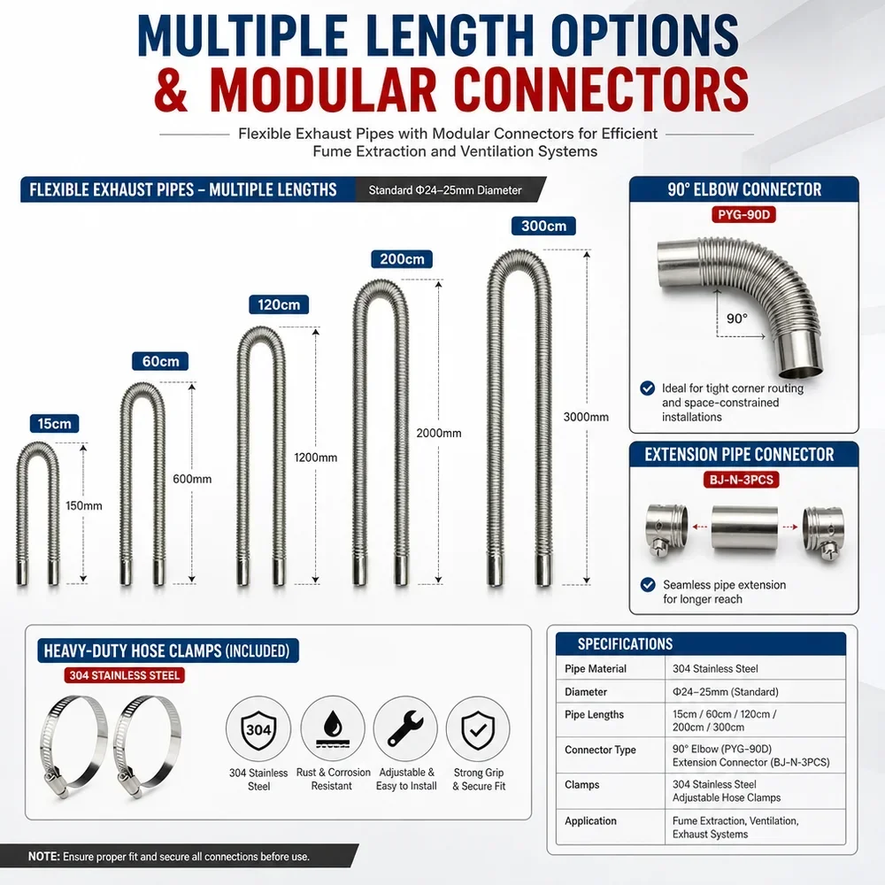 Diesel Parking Heater Exhaust Muffler 24mm S Curved Stainless Steel Pipe for Webasto Eberspacher Air Parking Heater Acc