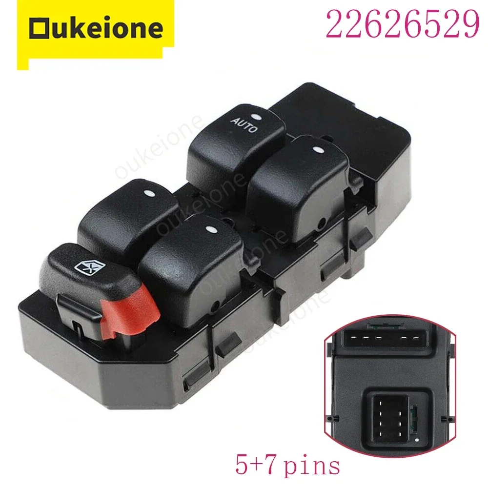 

Front Driver Side Power Master Window Switch Button for Chevrolet Malibu 2004 2005 2006 2007 22626529 22733011 Auto Accessories
