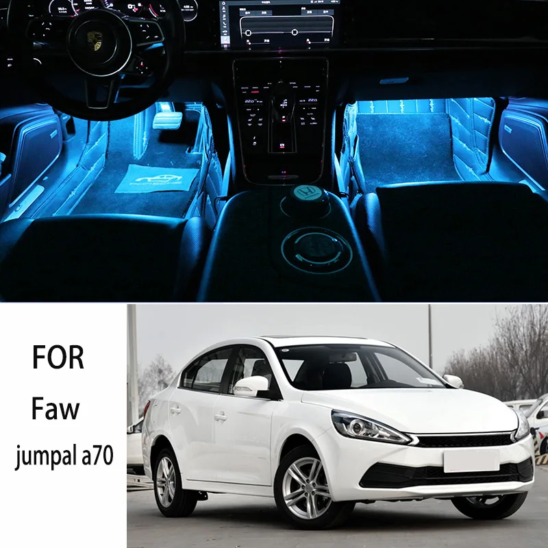 

FOR Faw-jumpal a70 LED Car Interior Ambient Foot Light Atmosphere Decorative Lamps Party decoration lights Neon strips