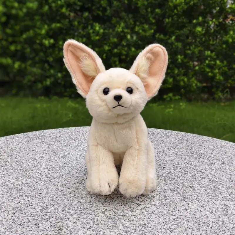 

L22cm Simulation Broad-eared Fox Doll Plush Toy Ear Fox Cute Big Ears Desert Fox Cloth Doll Gift Teaching Aids Kids Girl Gift