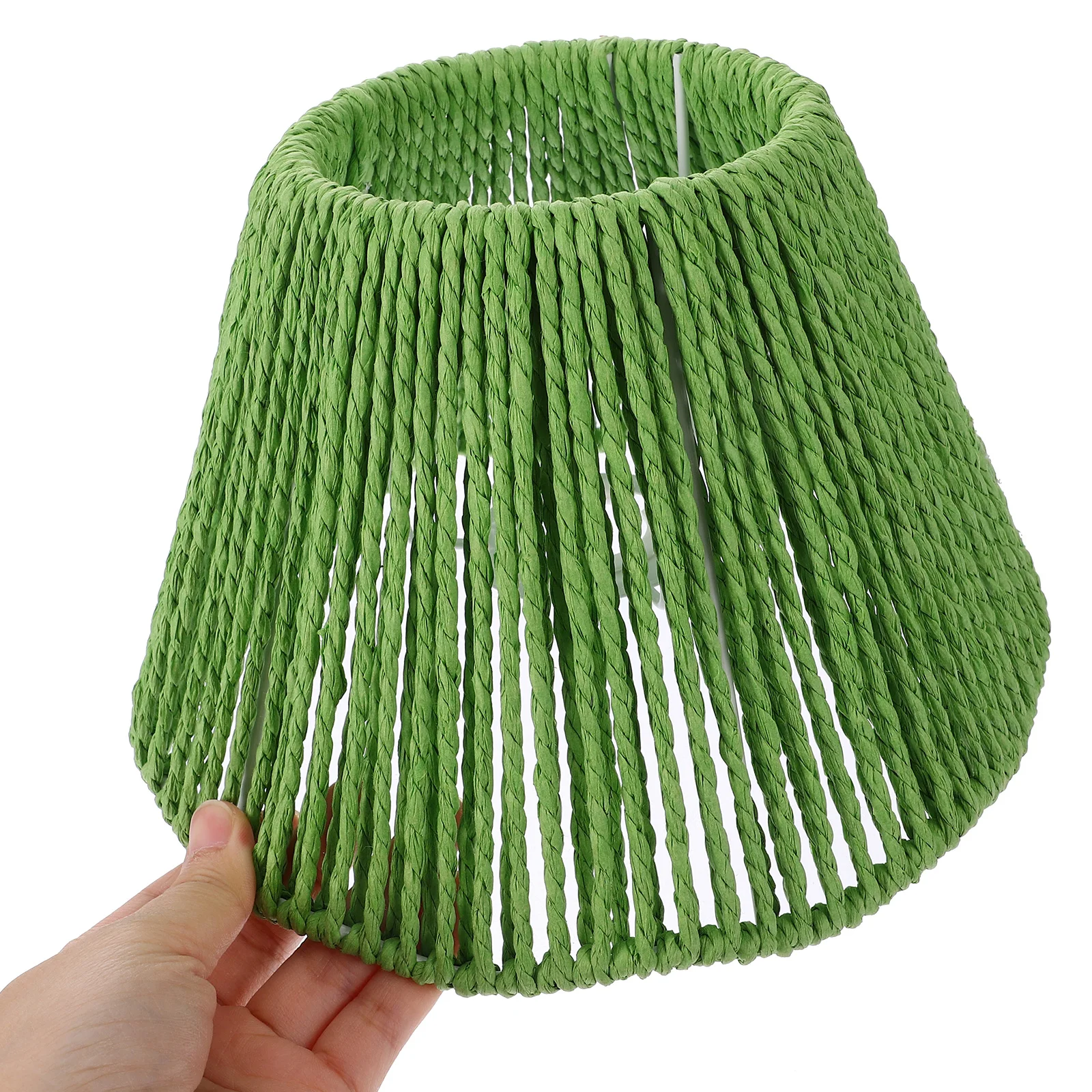

Woven Lampshade Paper Rope Chandelier Replacement Light Cover E27 E14 Small Decorative Ceiling Hanging Rustic Vintage Style Iron