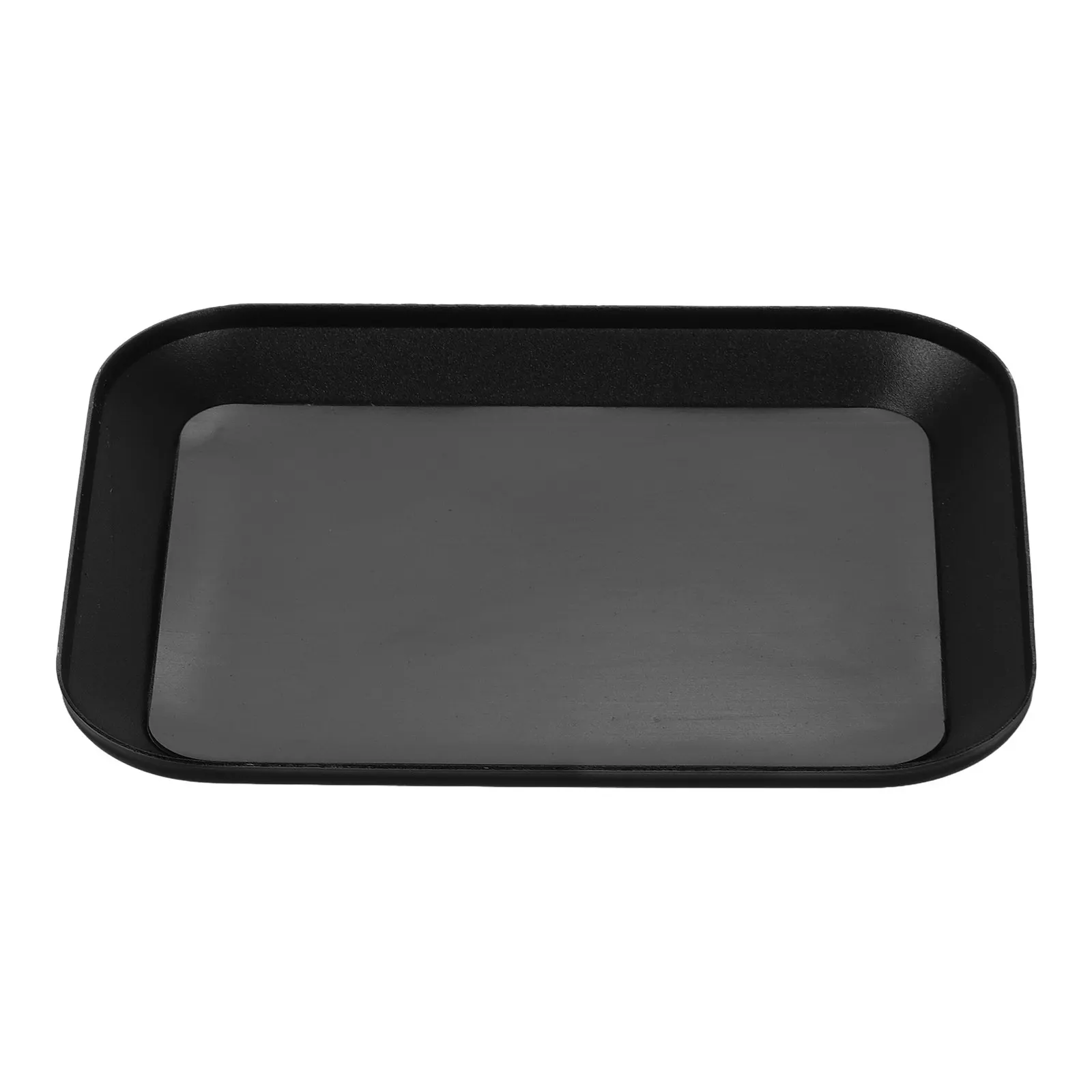 Aluminum Alloy Magnetic Screw Tray Mini Storage Plate for Small Metal Parts Rc Repair Crafts Tool Organizing Black Serving Bowl