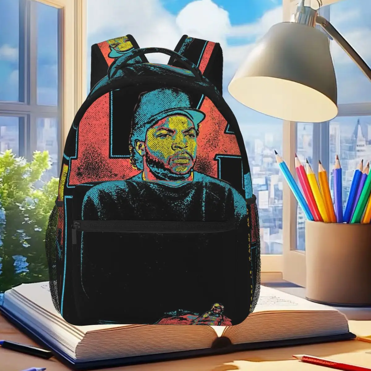 90s Rapper Ice Cube Amerikkka's Backpack Student Boys Girls BookBag Children School Bag Laptop Shoulder Bags for Men Women