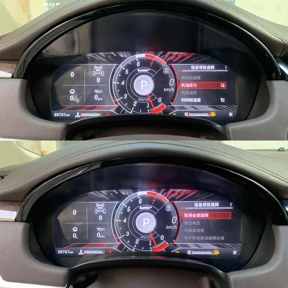 Car Instrument linux System Digital Cluster For Cadillac XTS 2013-2018 Virtual Cockpit Speed Meter Car Dashboard Display Screen