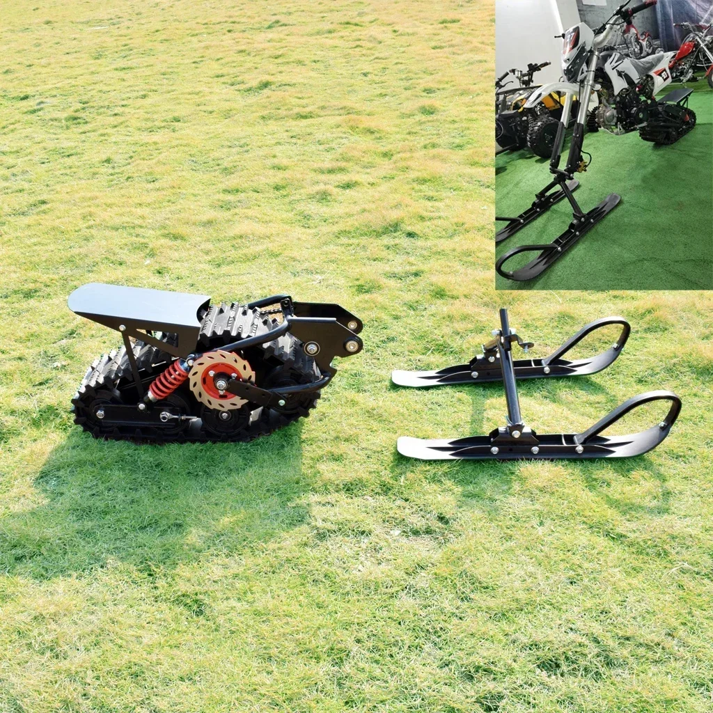 Snow Dirt Pit bike Rubber cover Sled Track Tracks Sand Snowmobile Track Crawler Assembly Tracked vehicle DIY modification Parts