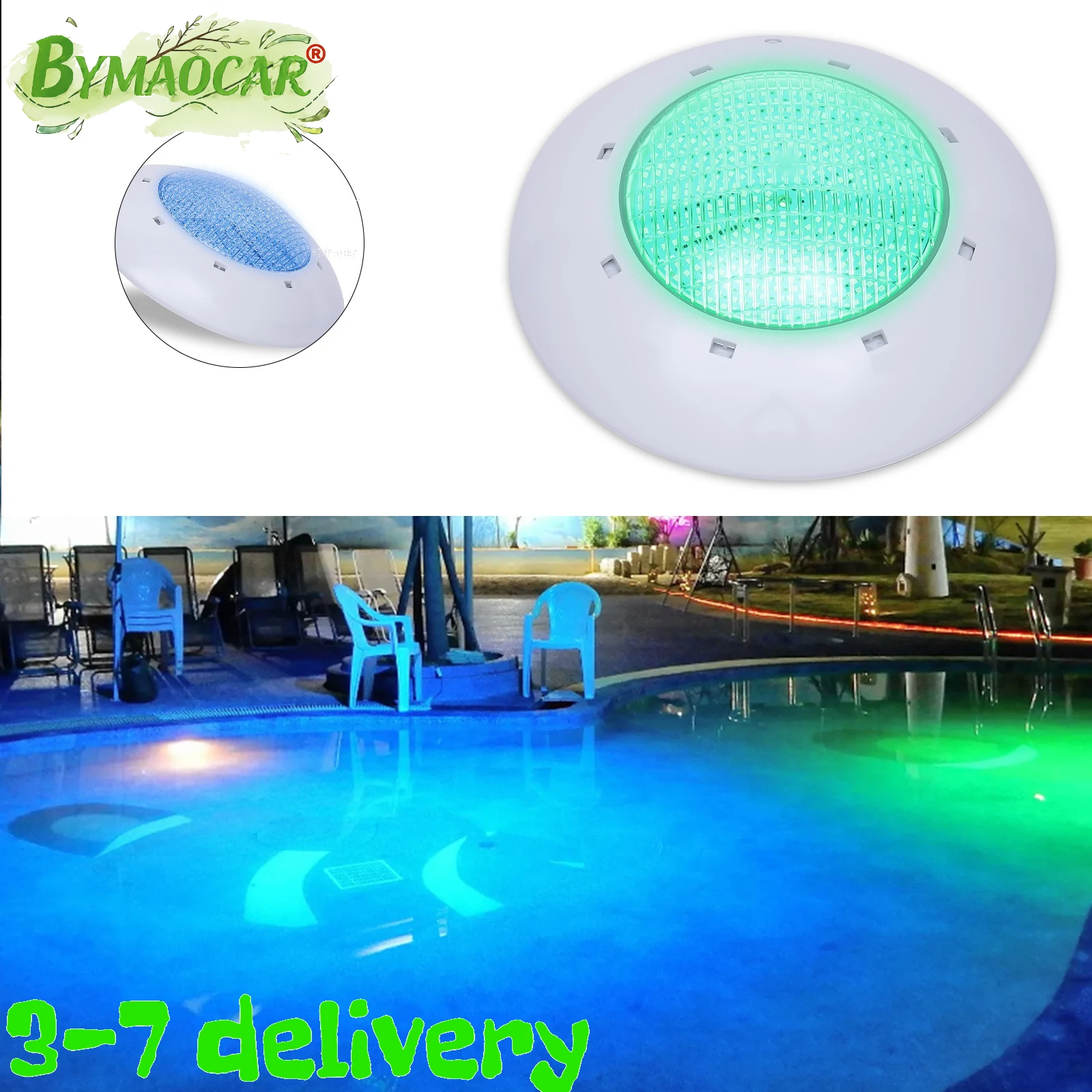 

Submersible Led Light -12V 35W Color Change Led Pool Light Pond Light Underwater Light - 7Colors + 2Color Change Modes RGB Led Pool Lights for Inground Pool w/RC IP68 Waterproof