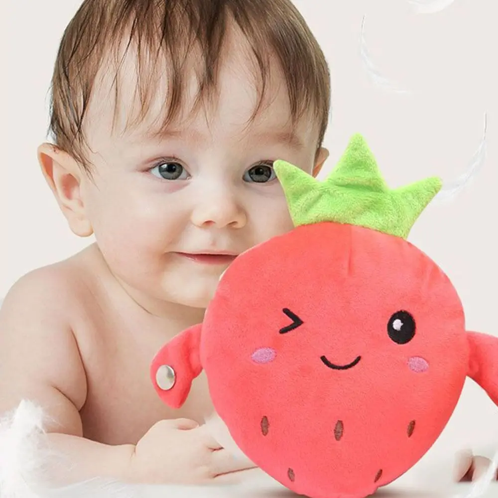 Interaktywna zabawka muzyczna reagująca na rytm, pluszowa zabawka owocowa, muzyczna lalka pluszowa, elektryczna zabawka pluszowa, truskawka, banan