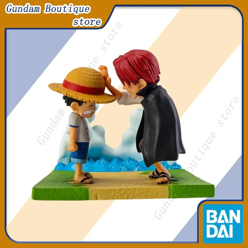 Bandai Genuine WCF ONE PIECE Log Stories Monkey D. Luffy Nami Shanks Roronoa Zoro Sanji Usopp Kaya Anime Action Figure Model Toy