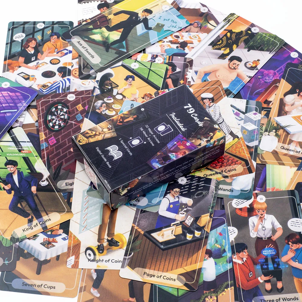 78 Stories Tarot Board Game for Leisure Entertainment Family Gatherings 79 Cards with PDF Guide for Fortune Telling Divination