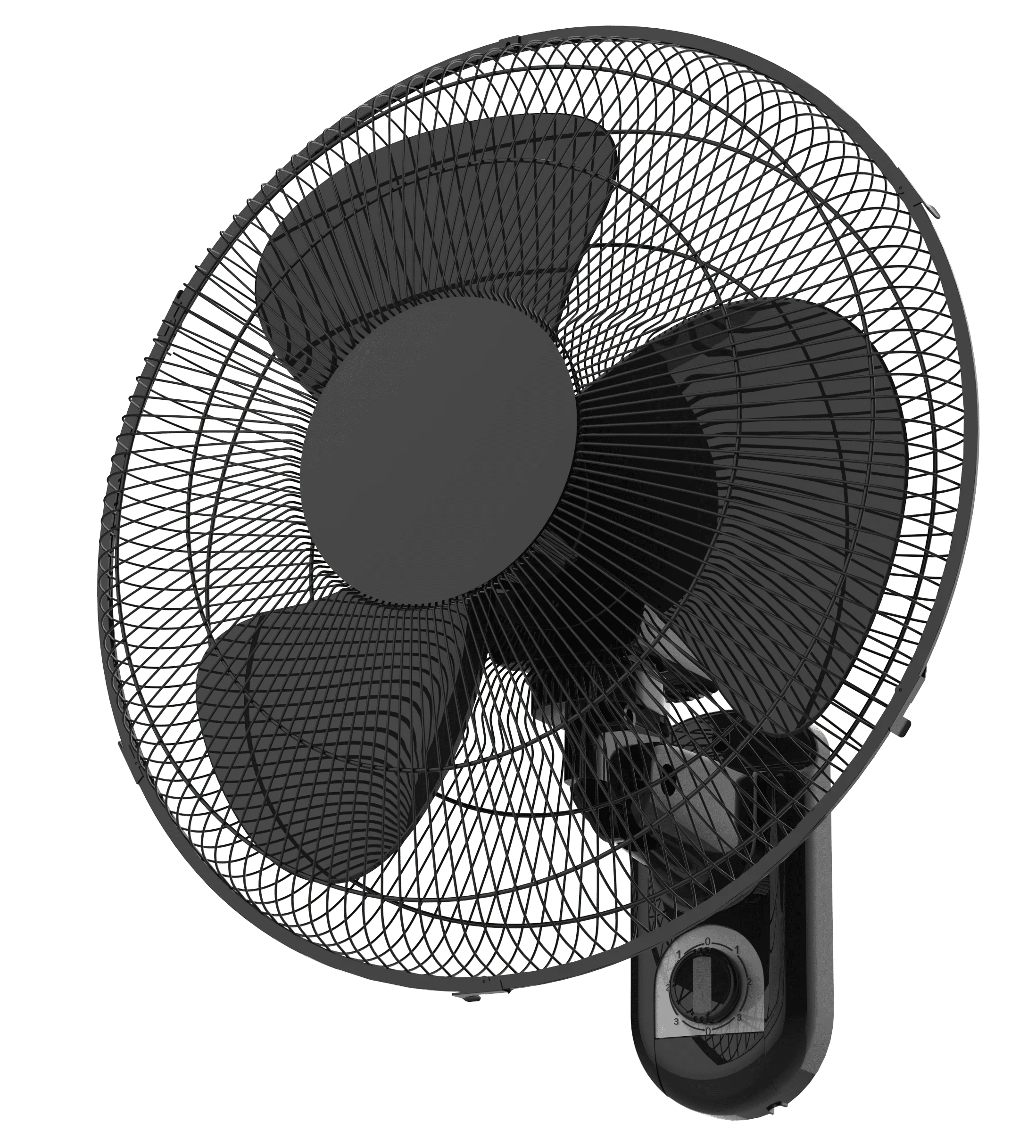 

Pelonis 16" 3-Speed Oscillating Wall Mount Fan, FW40-F3B, New, Black