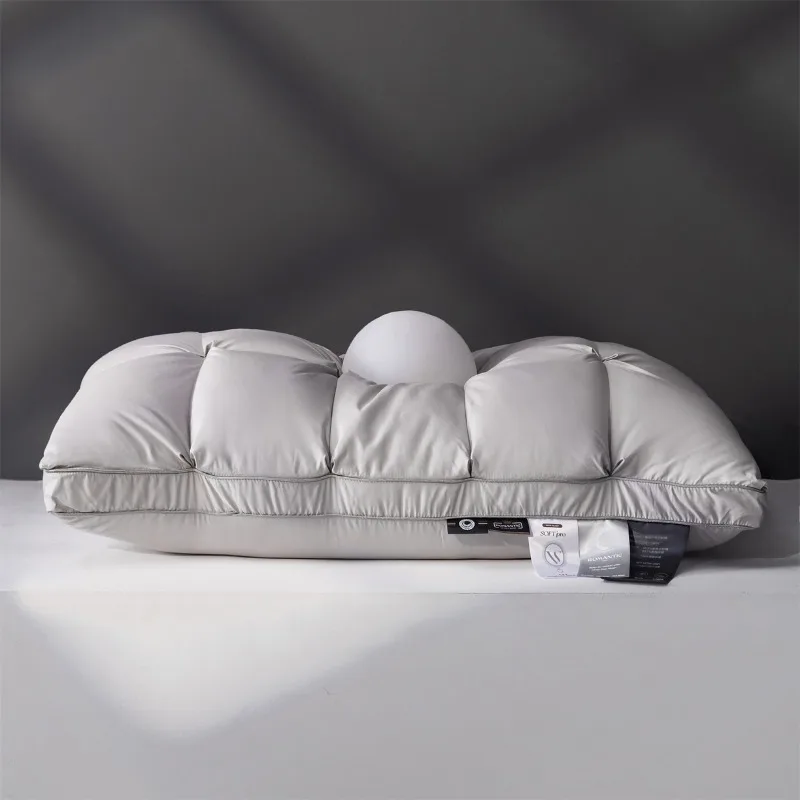 Picture 6: 2025 new solid color deep sleep pillow to protect the cervical spine and help sleep, household adult special single pillow