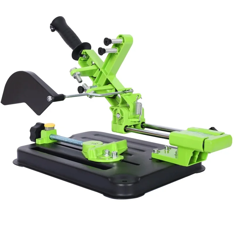 

Universal Angle Grinder Stand with Adjustable Cutting Angle Cast Iron Base Sliding Handle for 100-180mm Tools