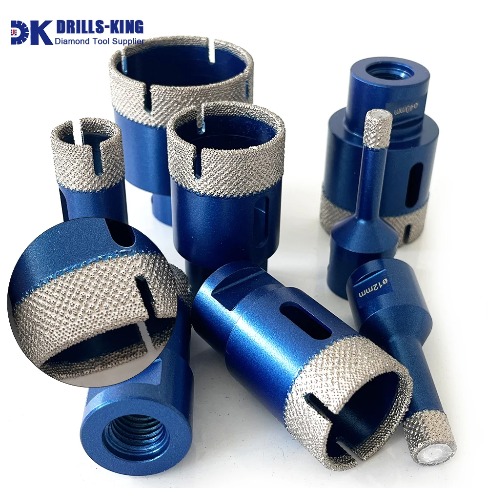 Drills-King Diamond Drill Tile Drill Dia 6-68mm 1 Piece Diamond Core Drill Bit Hole Saw for Ceramic Granite Porcelain Tile