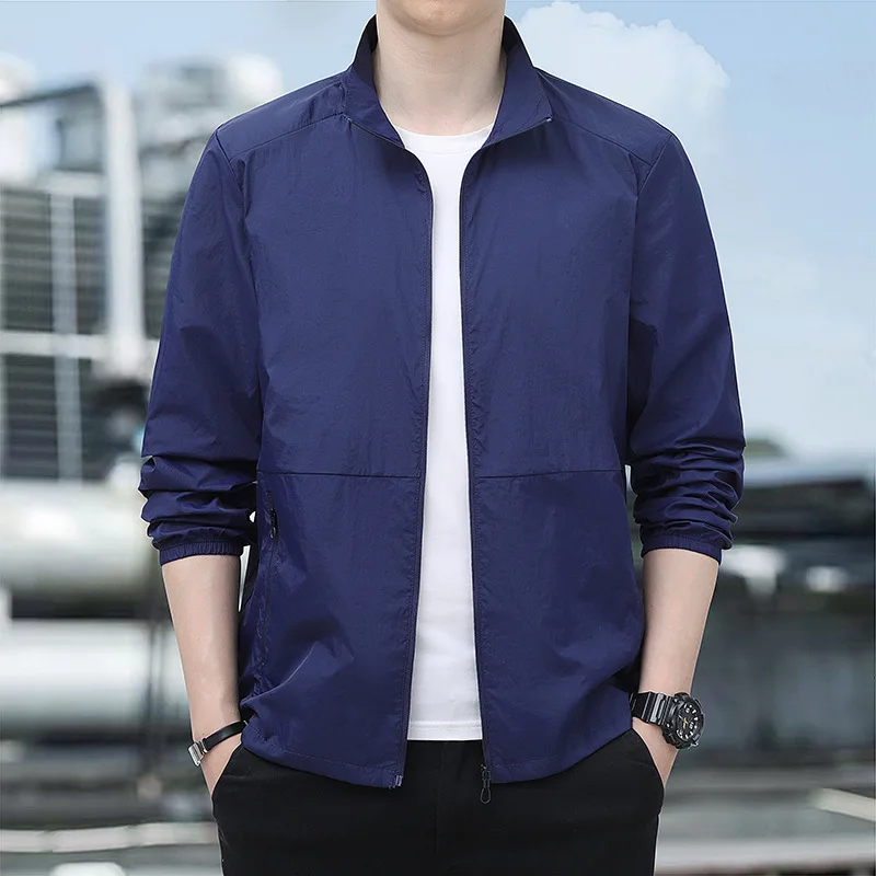 

Летняя солнцезащитная одежда, мужская уличная одежда для рыбалки, дышащая куртка из ледяного шелка, легкая защита от ультрафиолета