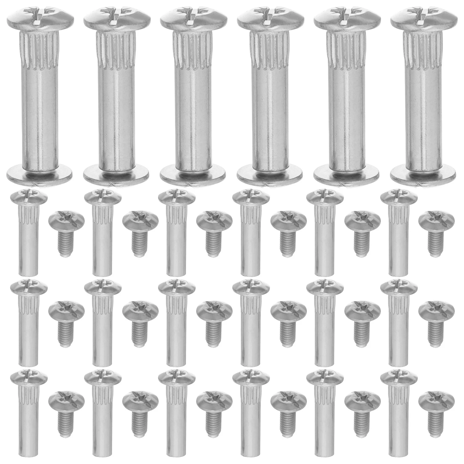 

100 шт. соединительных винтов M6 для мебельных панелей, стальные крепежи Chicago для деревянных шкафов, столов, полок