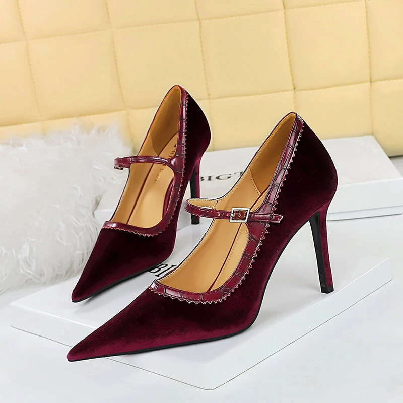 

2023 New Autumn Women's Shoes Fashion Women's Pumps Pointed Toe High Heels Shallow Women's Sandals Shoes for Women Zapatos Mujer