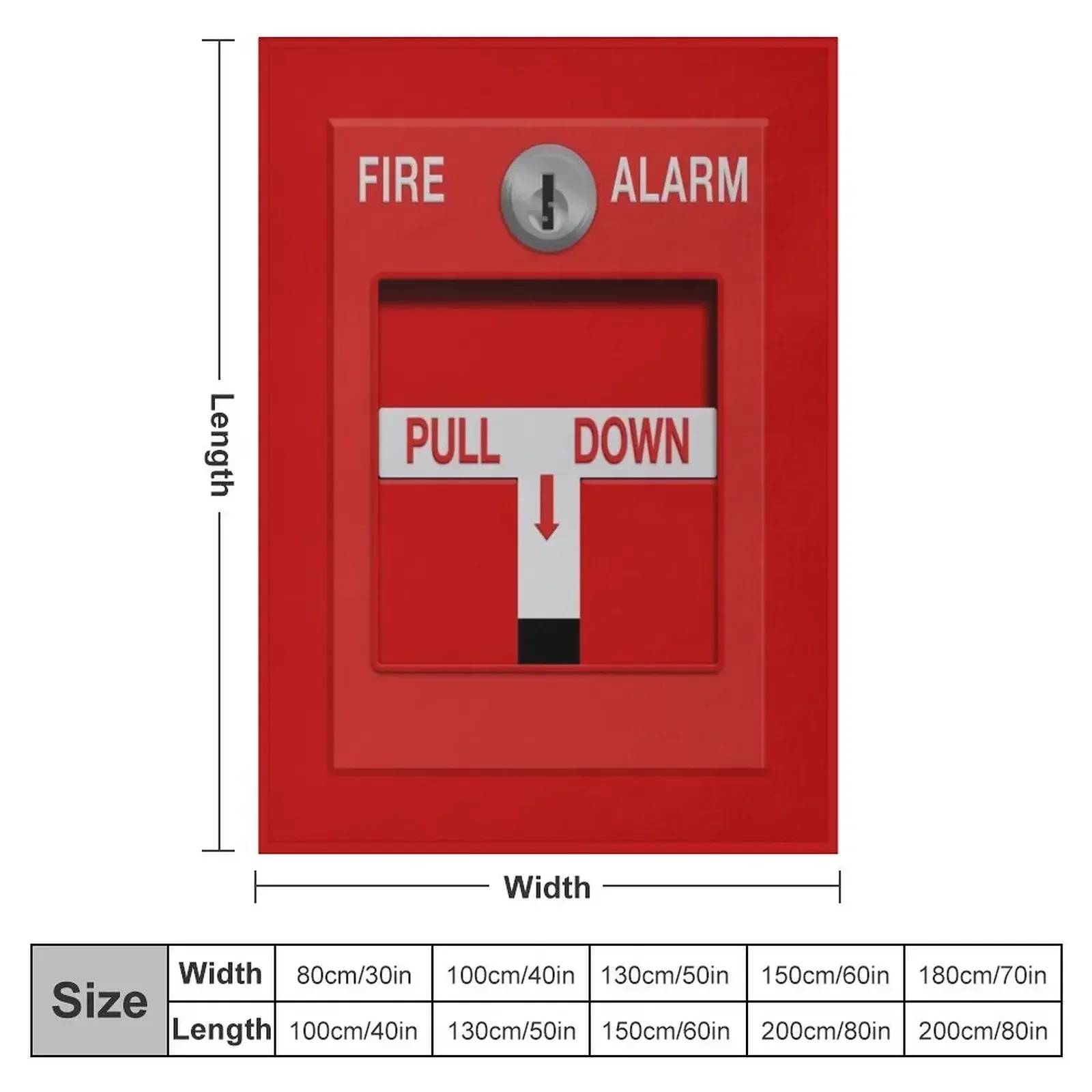 Fire Alarm Pull Station Throw Blanket Sofas valentine gift ideas Shaggy Hairy Blankets