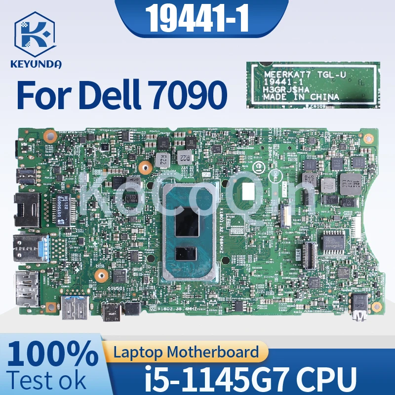 

For Dell 7090 Notebook Mainboard 19441-10JDG23 SRK03 i5-1145G7 CPU Laptop Motherboard Full Tested