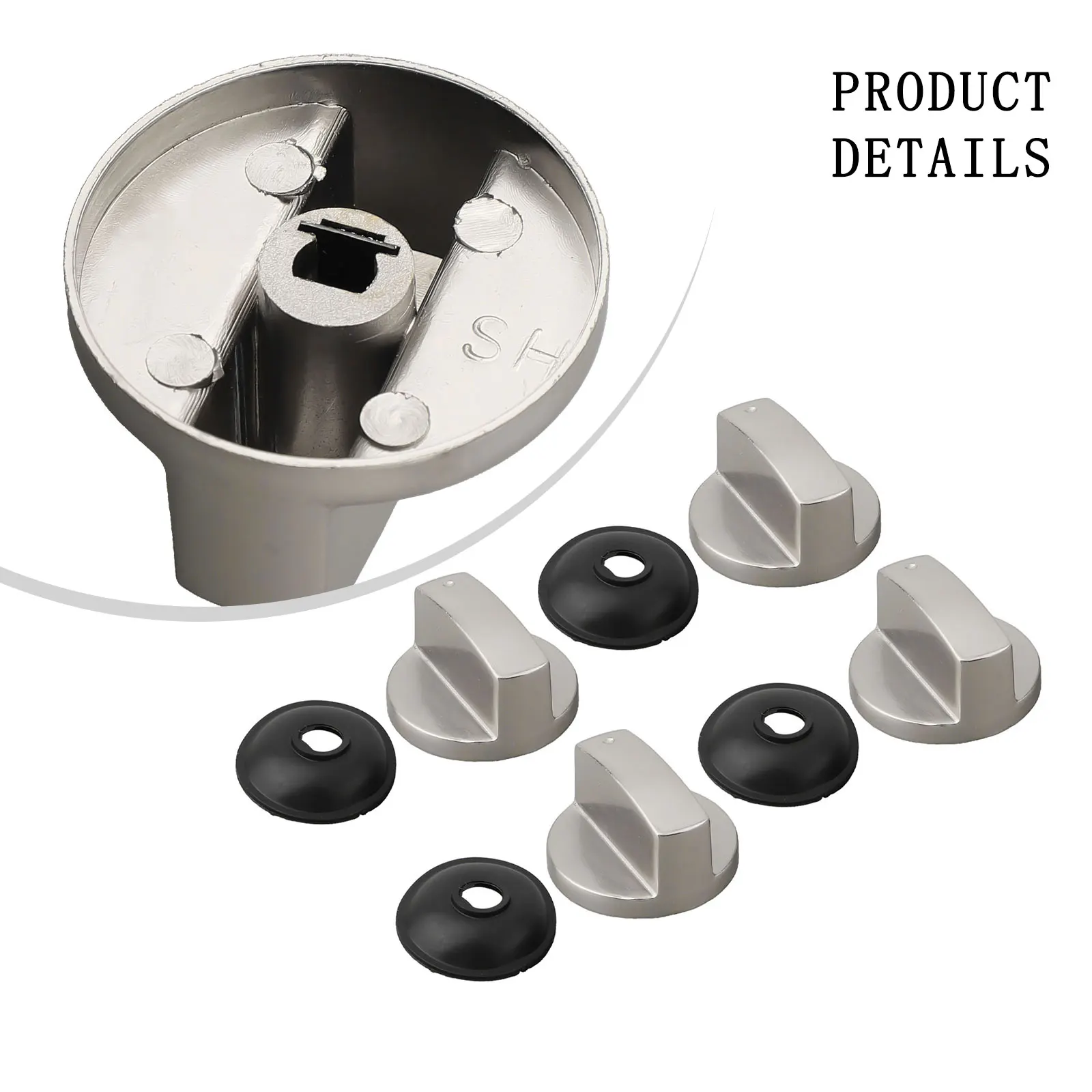 

Яркость Серебро Магазин Отверстие управления газовой плитой Металлическая газовая плита Духовка Ручка плиты Технические характеристики цинкового сплава