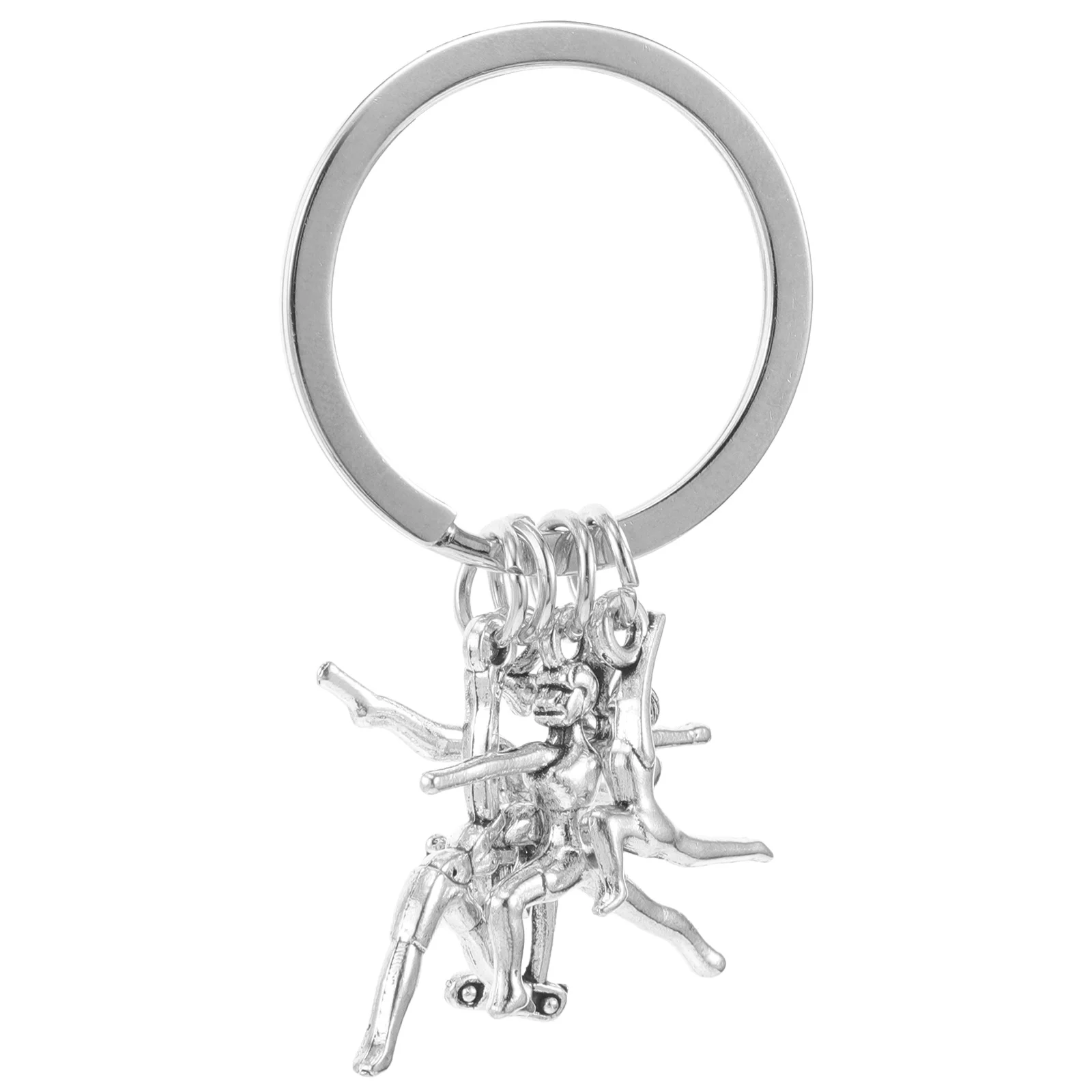

Zinc Alloy Gymnastics Keychain Pendant Cute Sports Keychain Ornament Charming Accessory for Athletes Gymnastics Key Holder